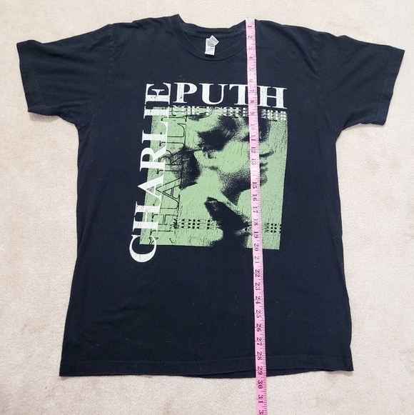 Charlie Puth Voicenotes 2018 black Concert T-shirt 100% Cotton Unisex Size Large - Picture 5 of 9